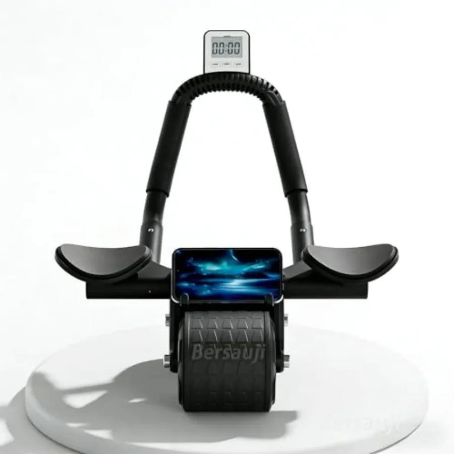 Upgraded Ab Roller Wheel With Knee Mat and Timer