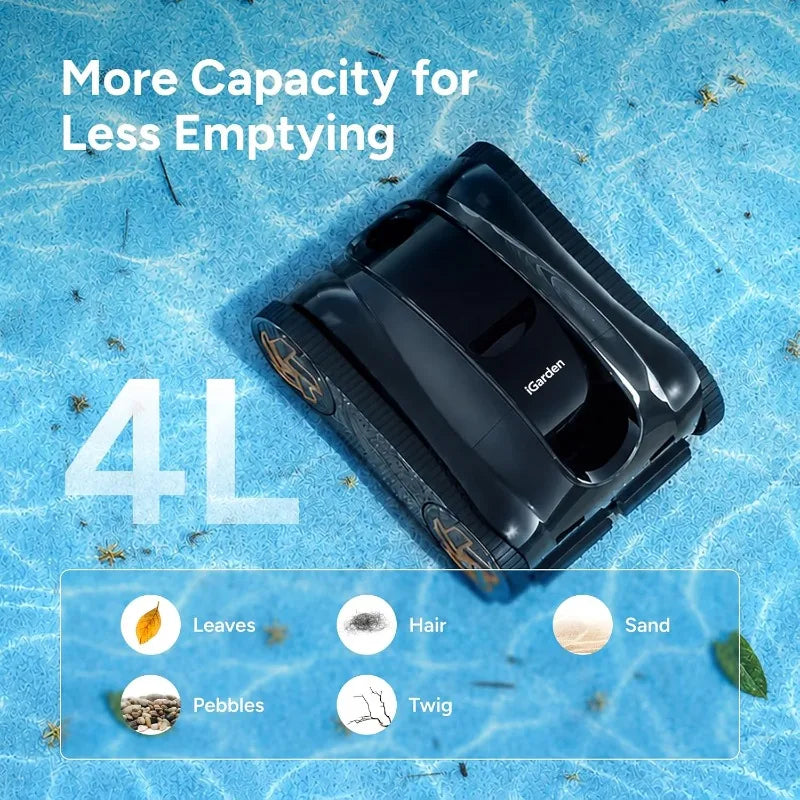 iGarden Cordless AI Pool Robot Cleaner With Smart App