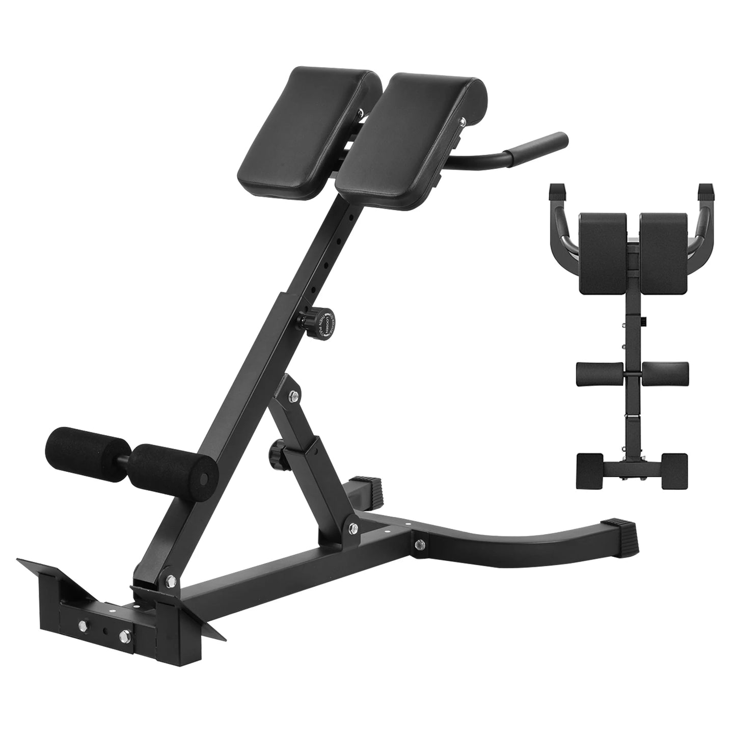 Adjustable Folding Hyperextension Bench For Home Gym Training