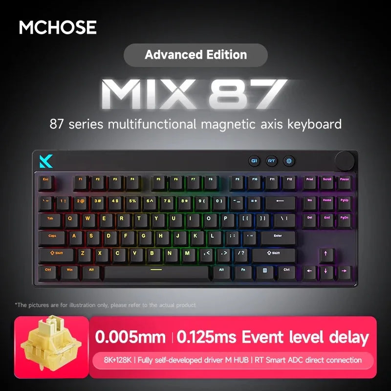 Mchose Mix 87 Wired Mechanical Gaming Keyboard With Hot Swap Switches