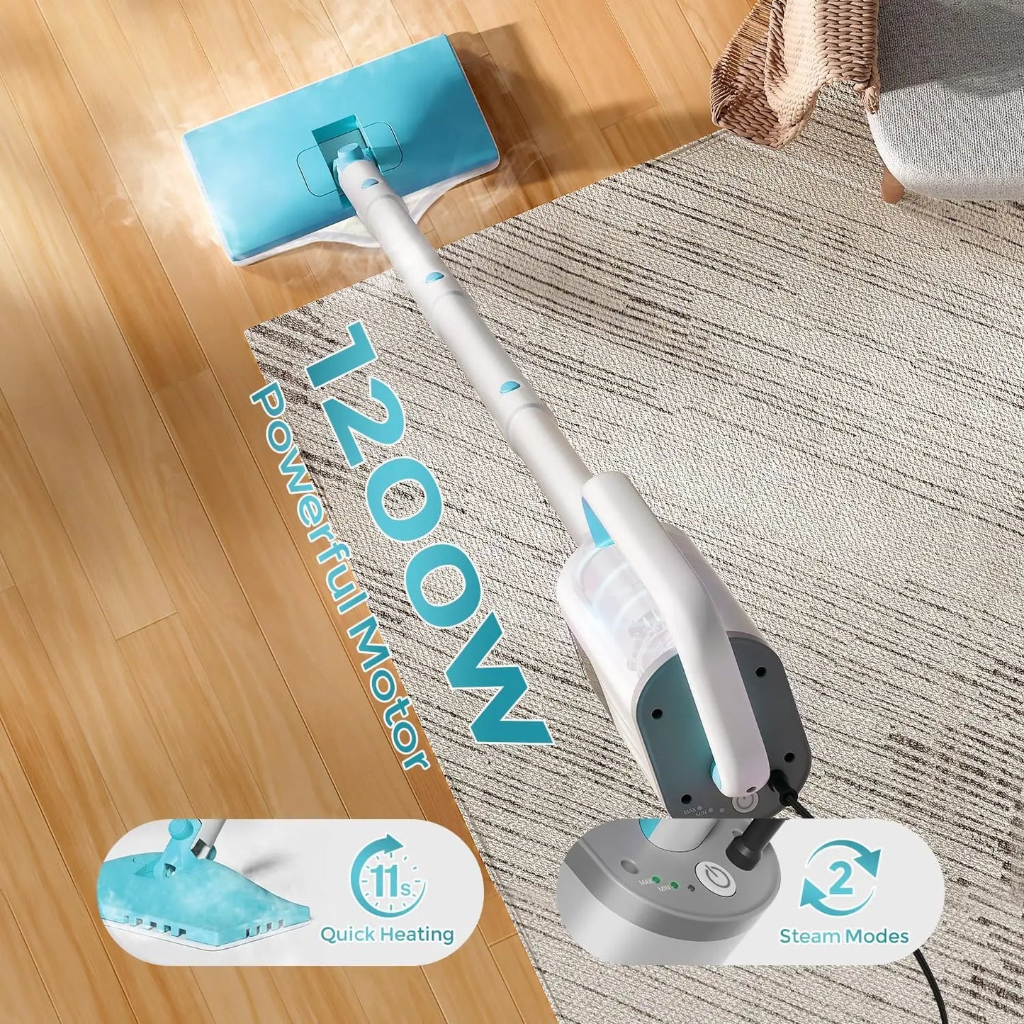 Yisora F1 Steam Mop Quick Heat Multi Surface Cleaner