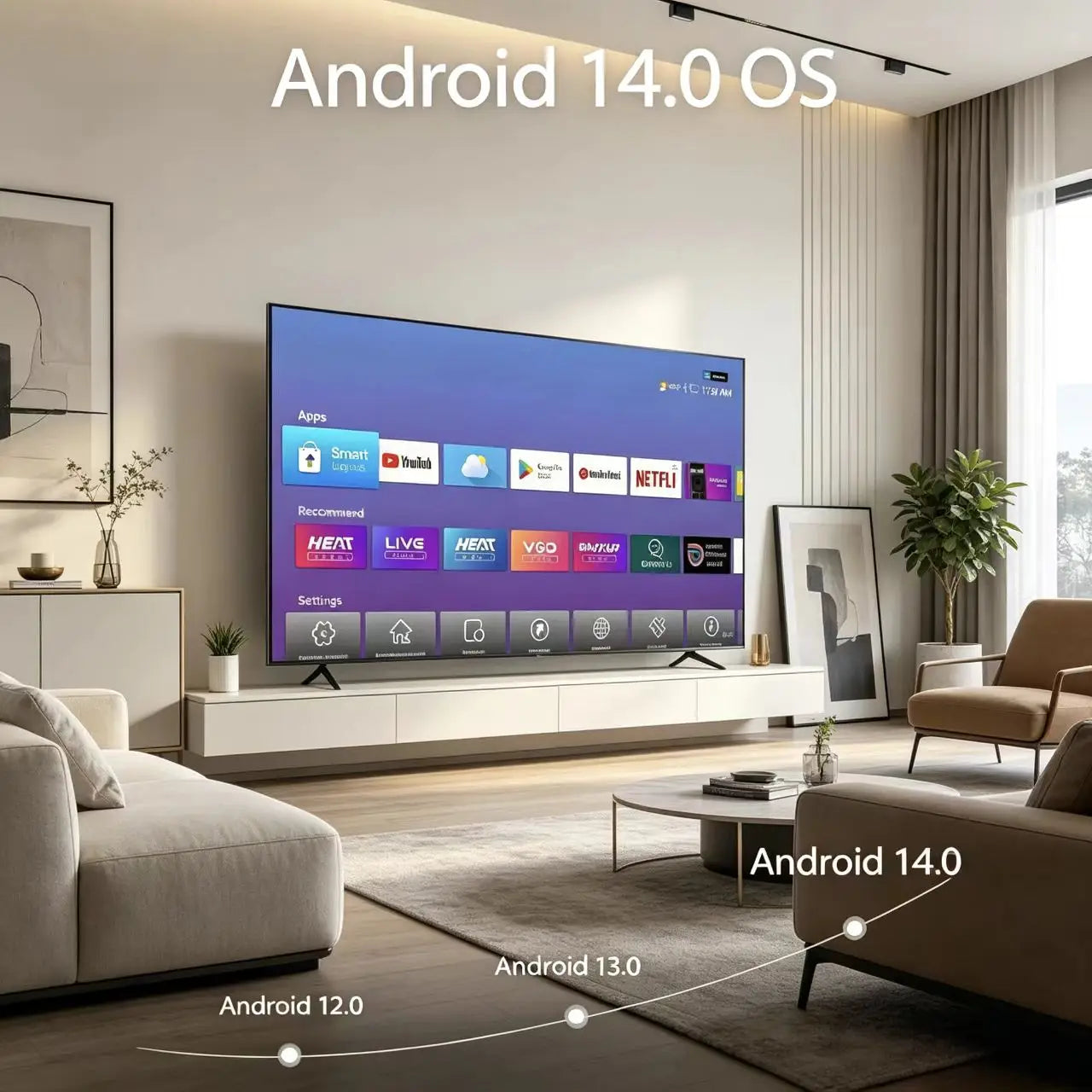 VSeeBox V6 Android TV Box 64GB Storage Voice Control Bluetooth