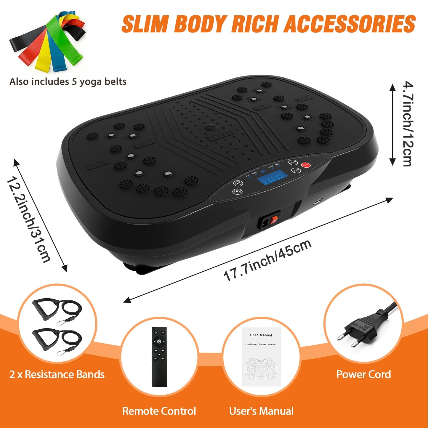 Portable Vibration Plate Machine Full Body Workout Weight Loss Training