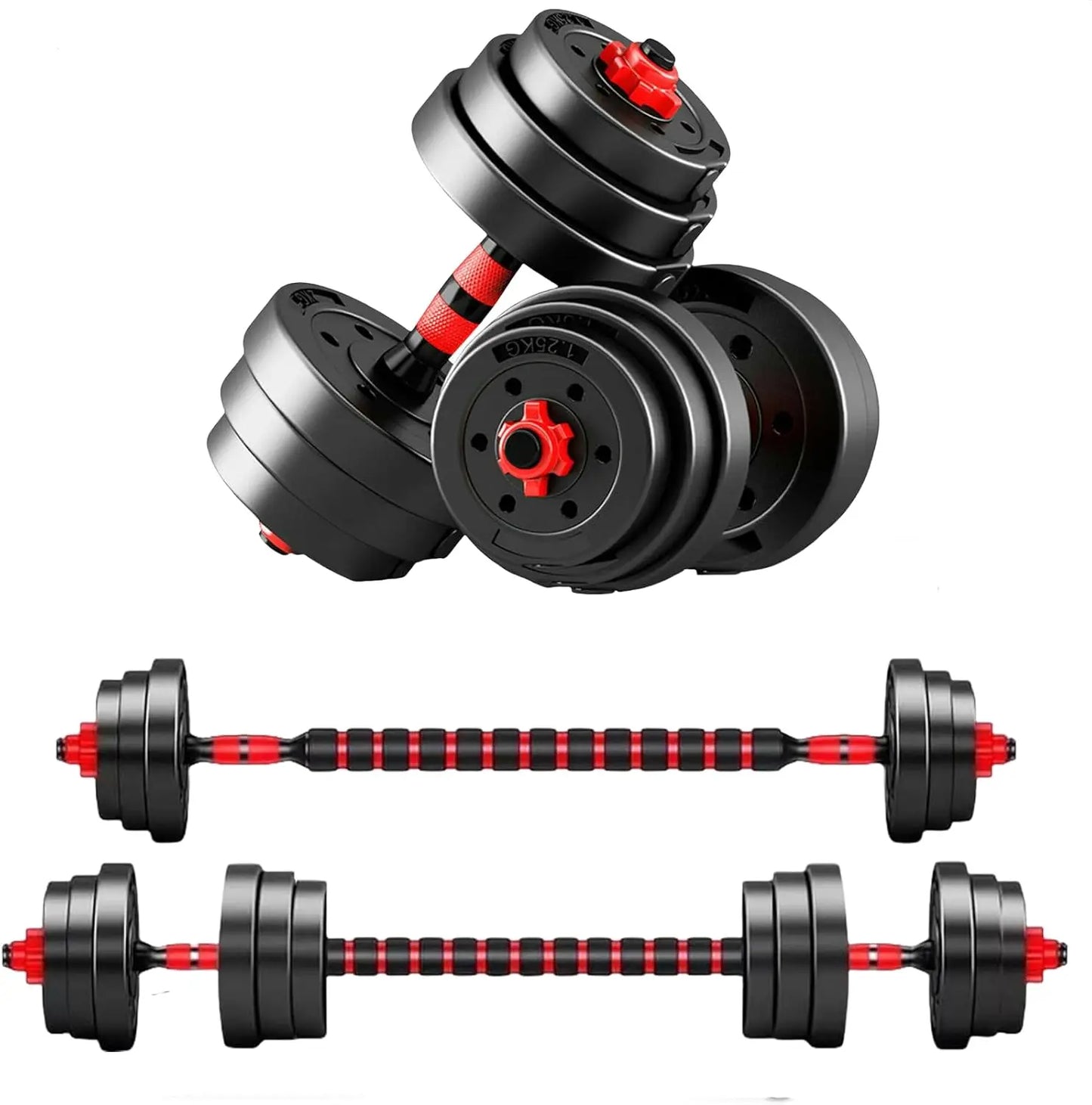 Adjustable Dumbbell Set for Home Fitness Weight Training 3 In 1