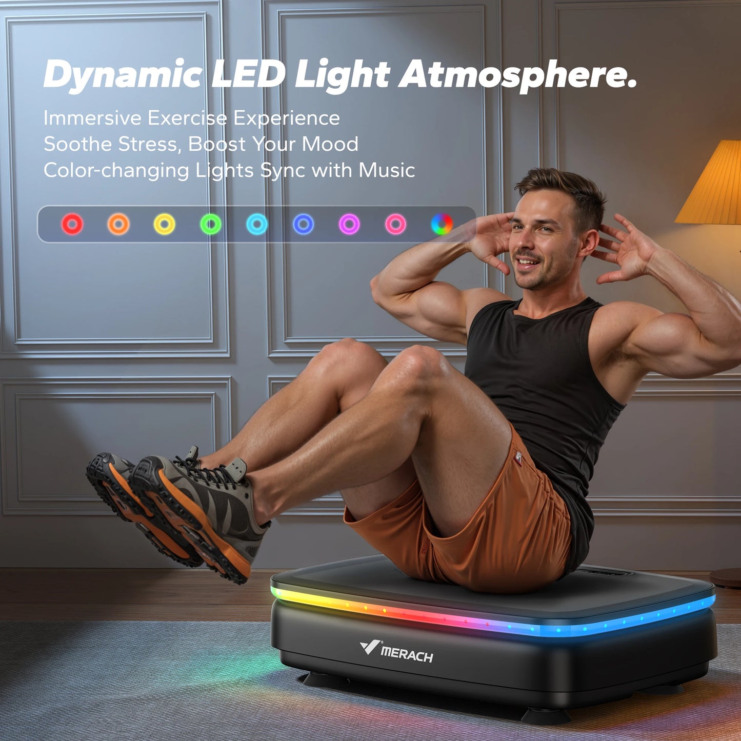 Merach Vibration Plate Exercise Machine Whole Body Workout