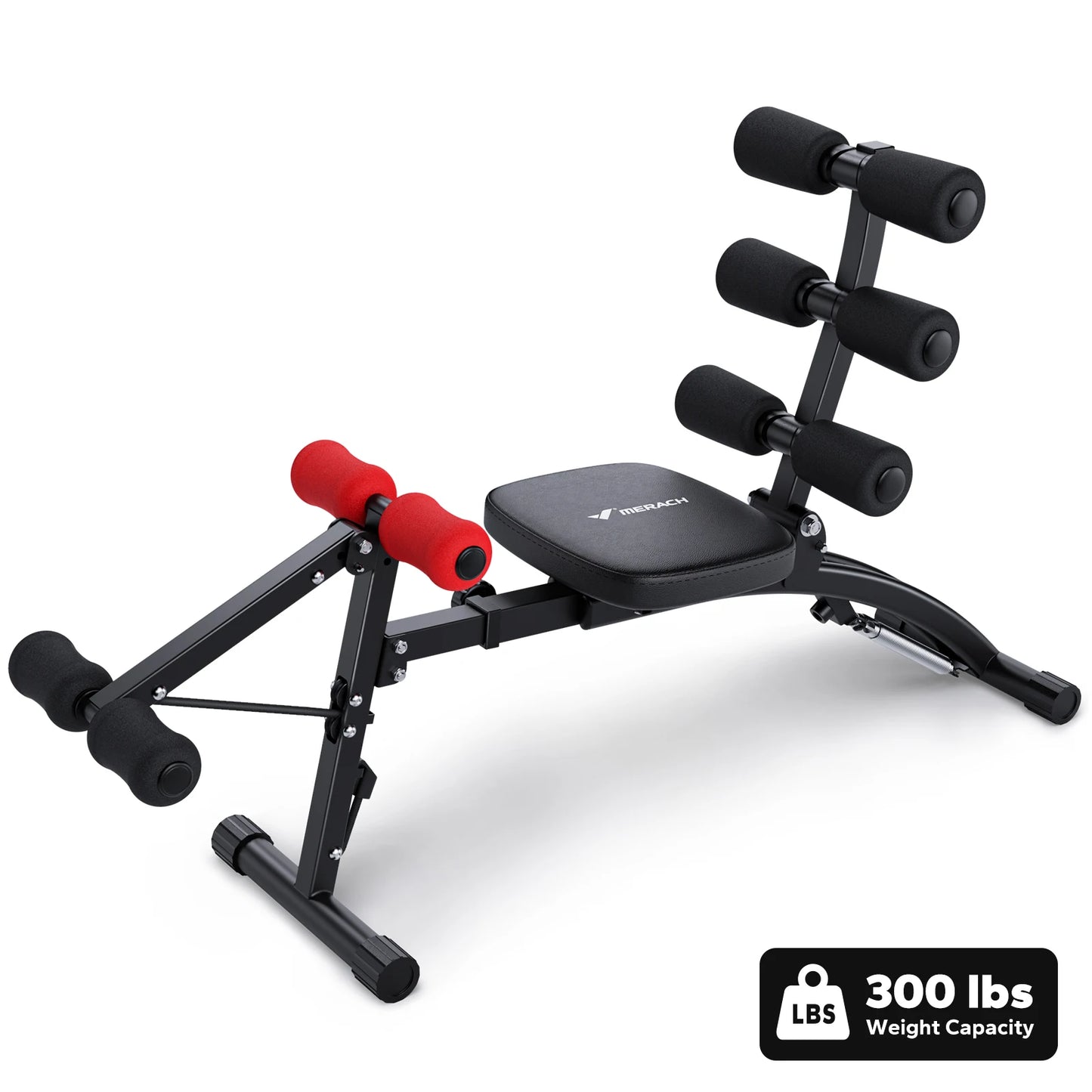 Merach Adjustable Ab Trainer Multi Functional Sit Up Bench Home