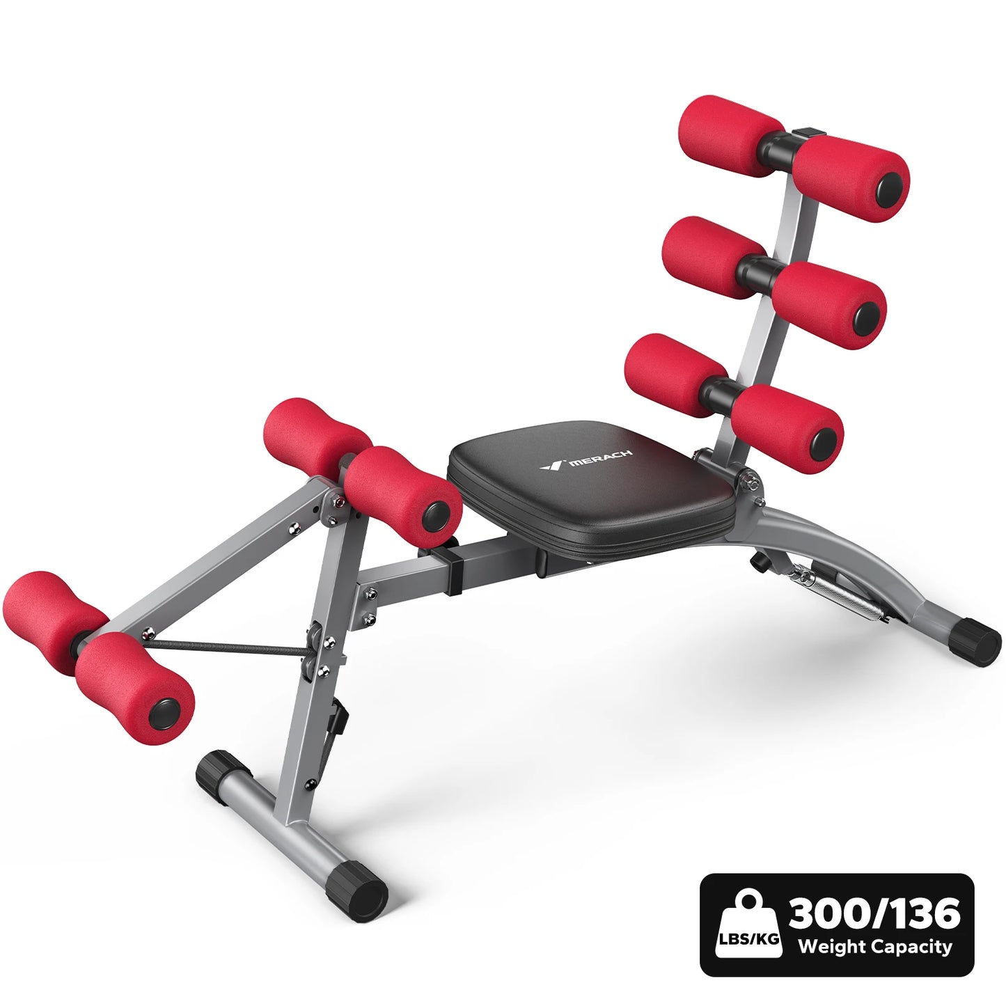 Merach Adjustable Ab Trainer Multi Functional Sit Up Bench Home