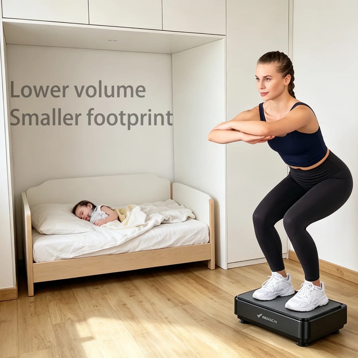 Merach Compact Whole Body Vibration Plate With Led Display Fitness