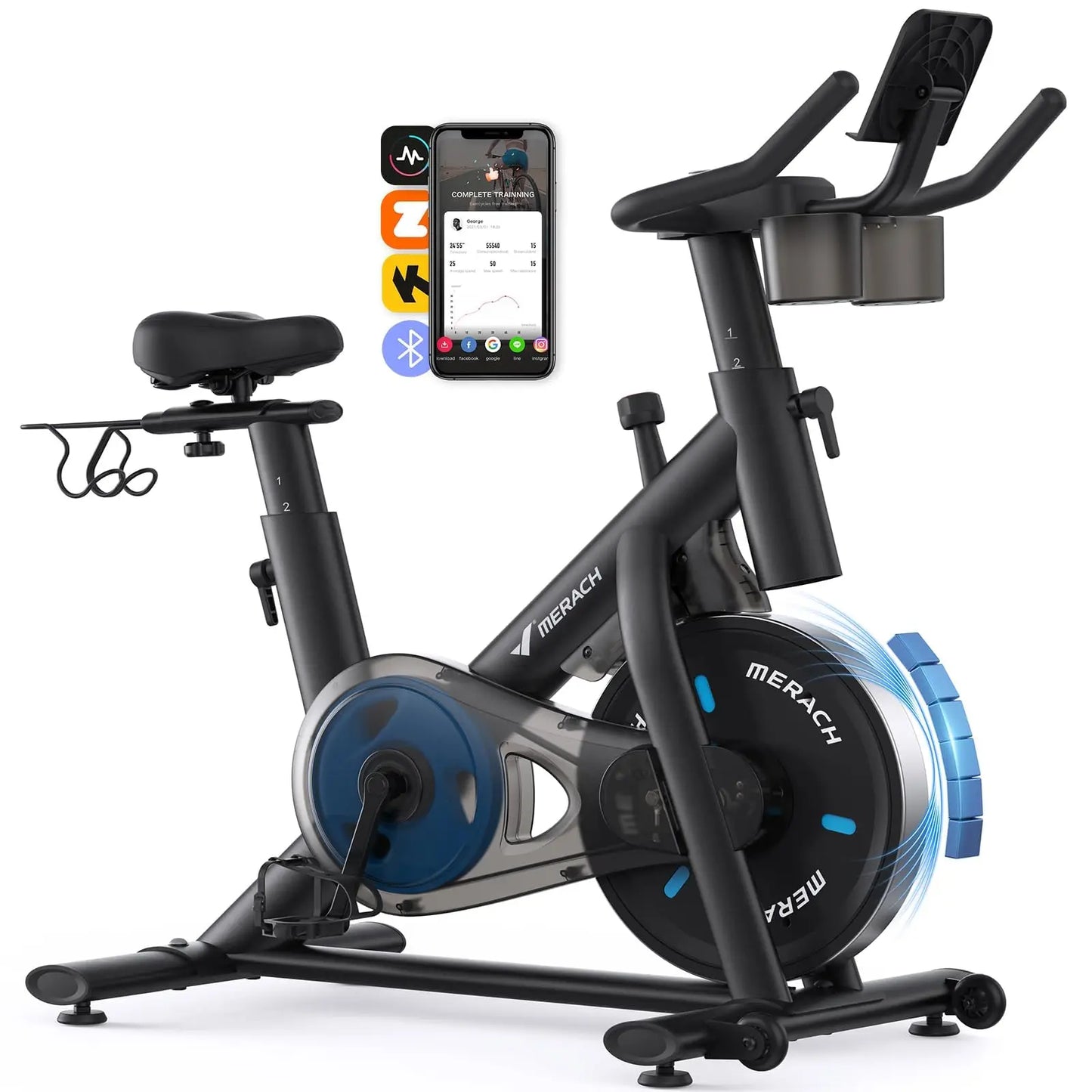 Mercach Magnetic Stationary Bike With Exclusive App