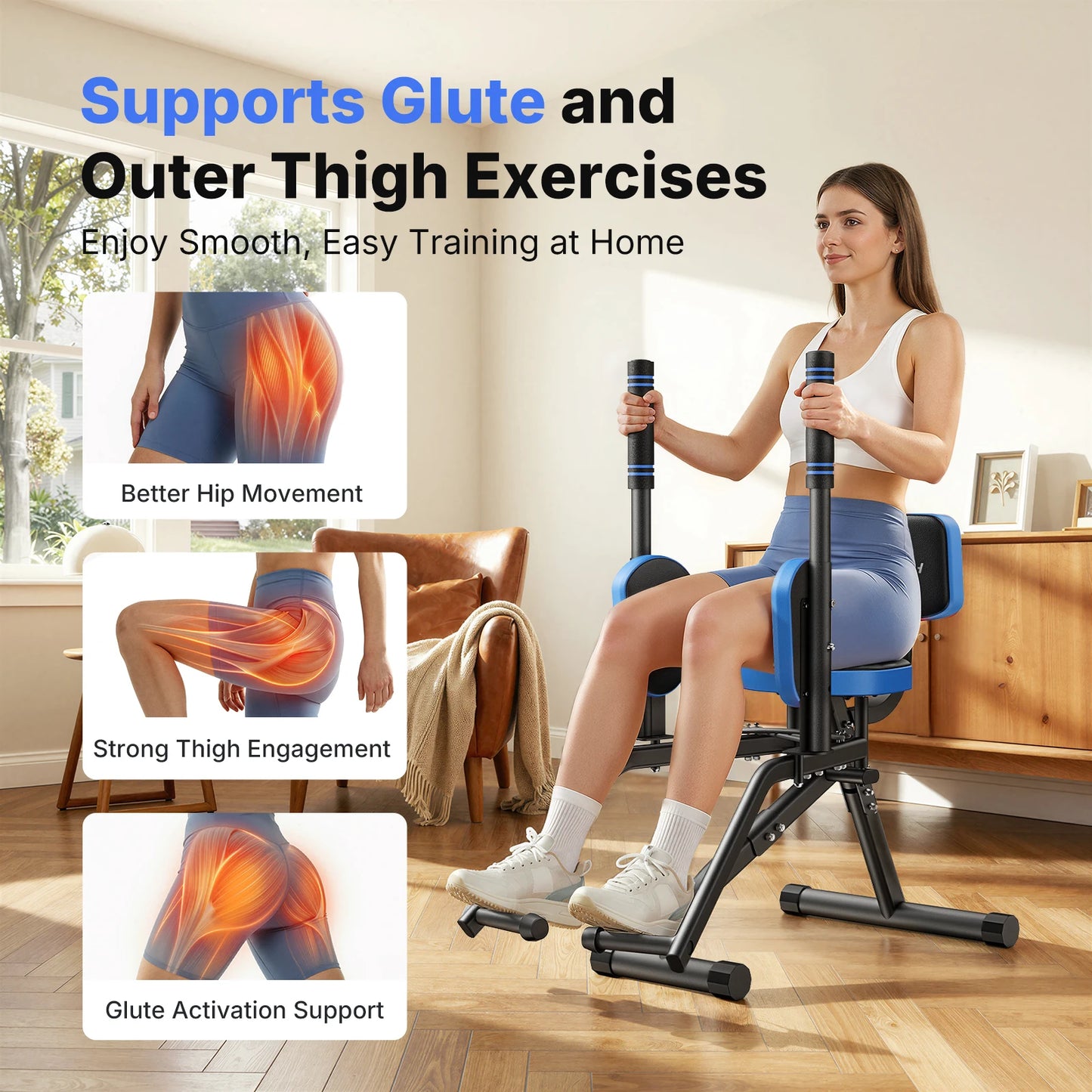 Merach Adjustable Hip Abductor Leg Adductor Machine