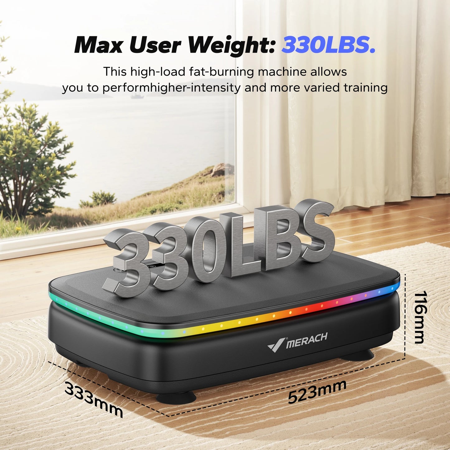 Merach Vibration Plate Exercise Machine Whole Body Workout