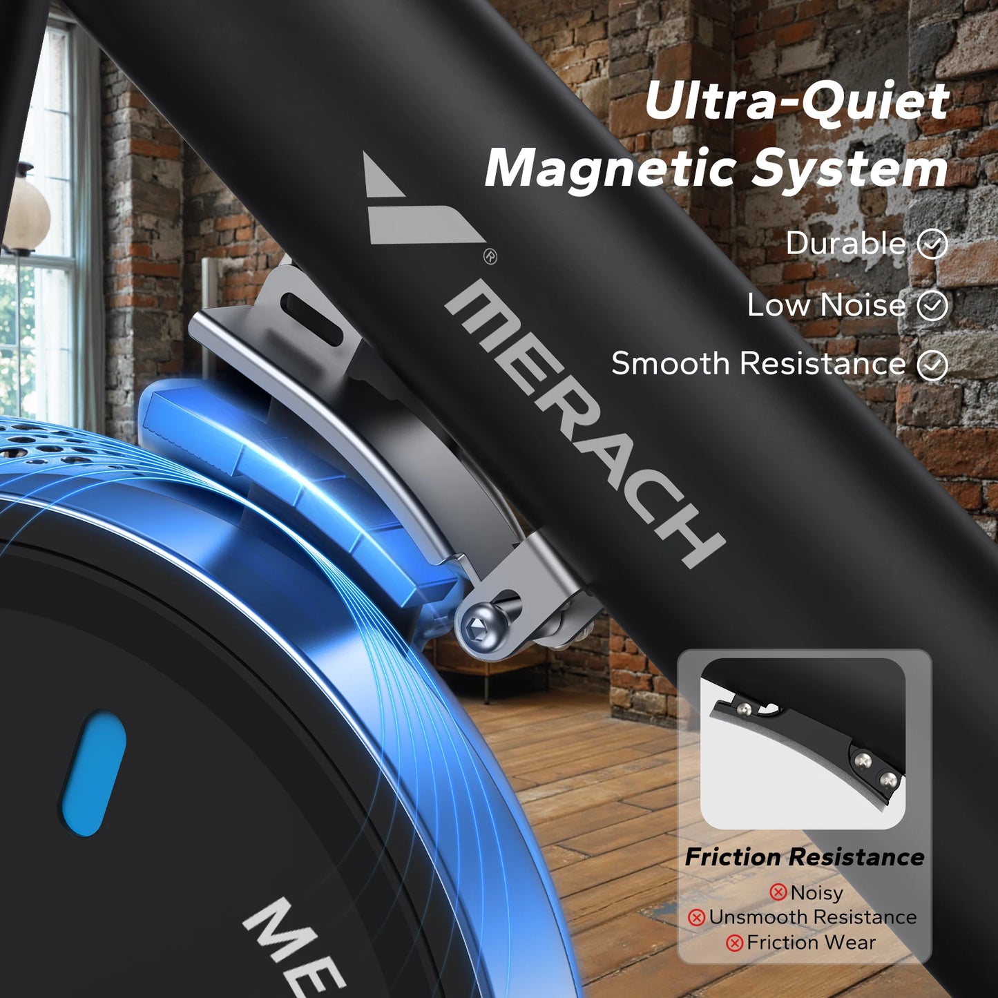 Mercach Magnetic Stationary Bike With Exclusive App