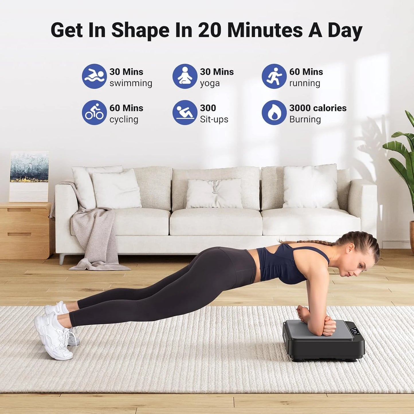 Merach Whole Body Vibration Plate Home Gym Exercise Equipment