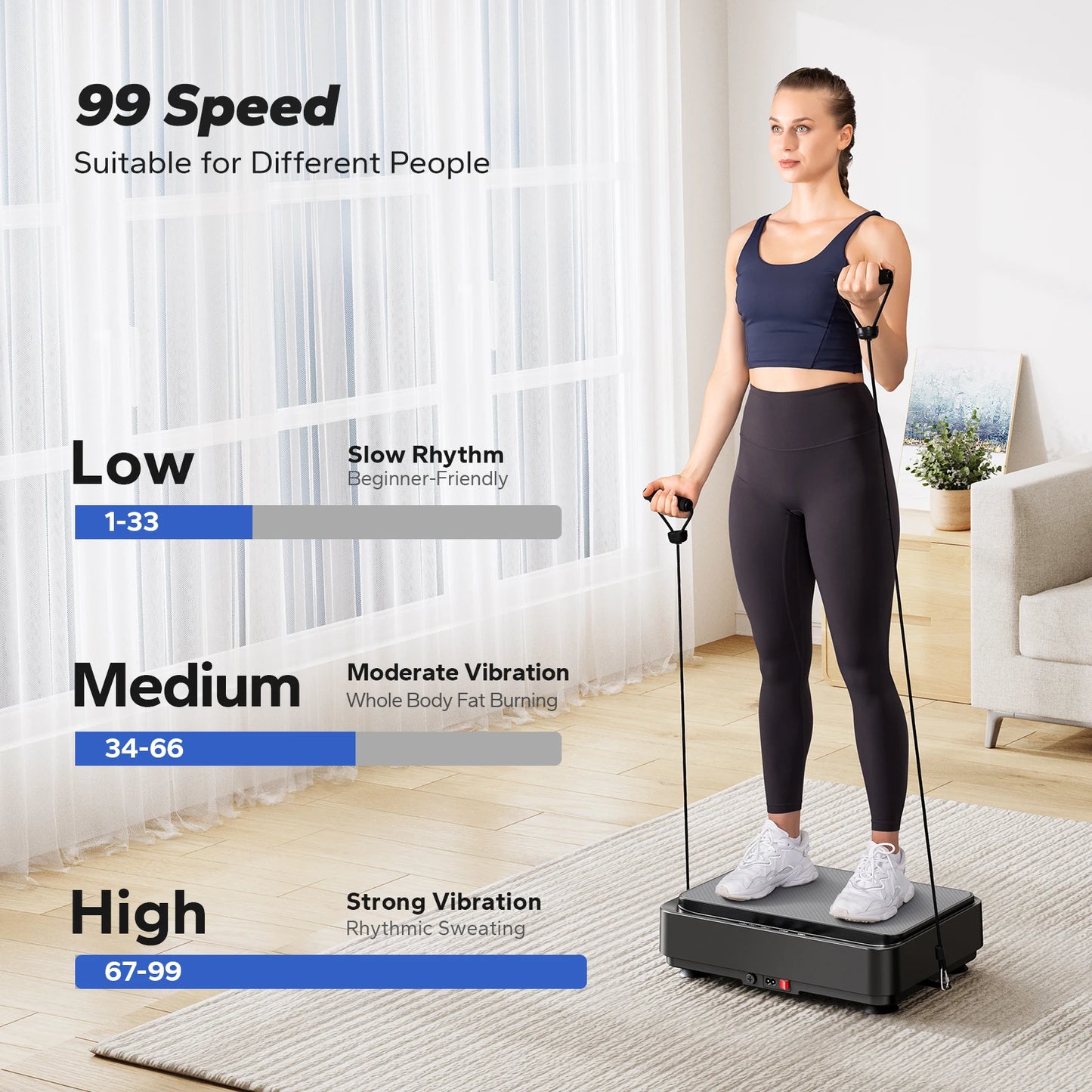 Merach Vibration Plate Exercise Machine For Home Fitness