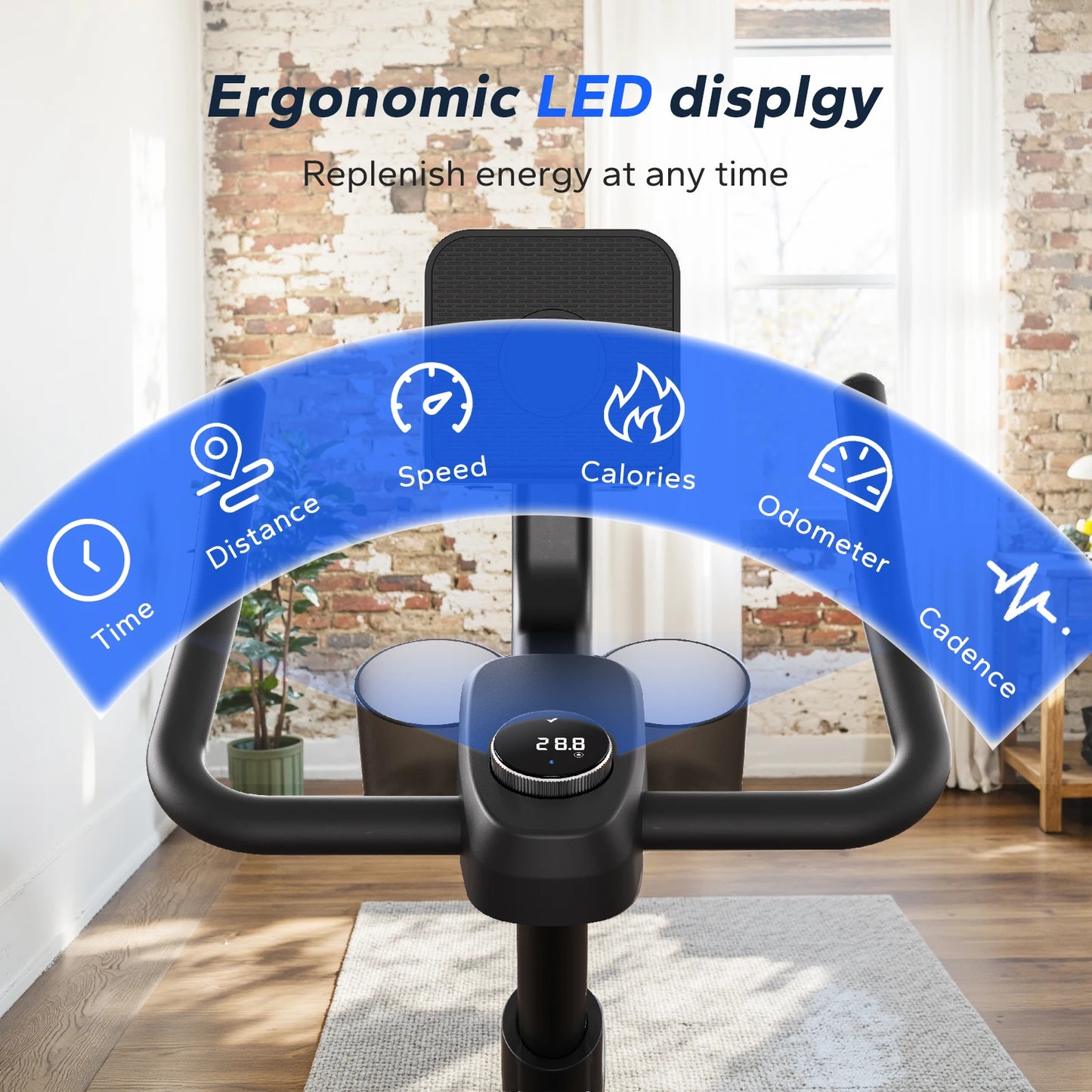 Mercach Magnetic Stationary Bike With Exclusive App