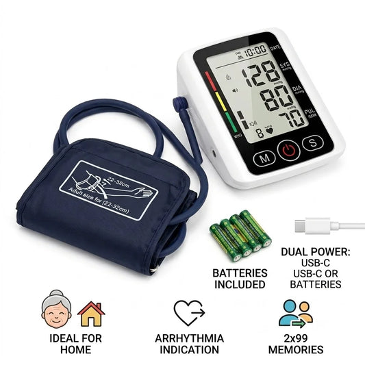 Automatic Upper Arm Blood Pressure Monitor Voice Broadcast Heart Rate