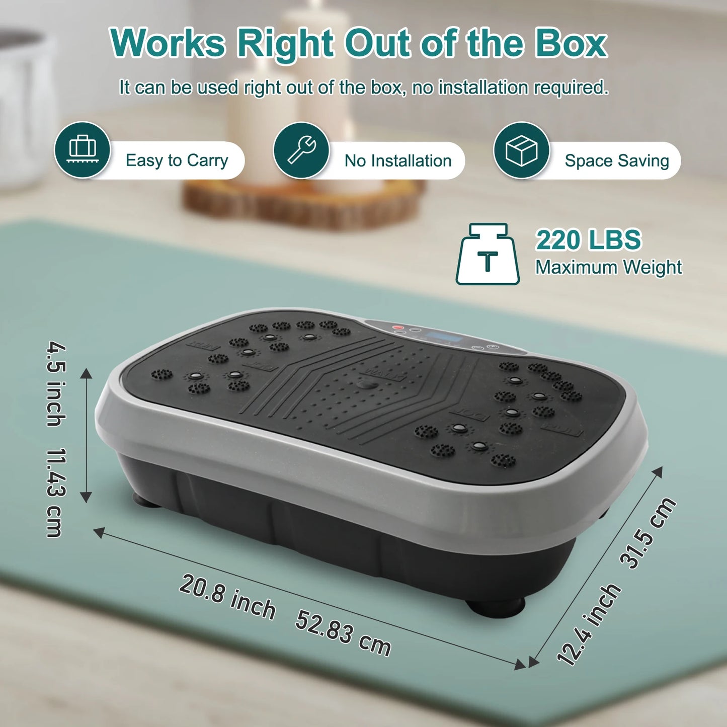 Stand Up Vibration Plate Exercise Machine For Home