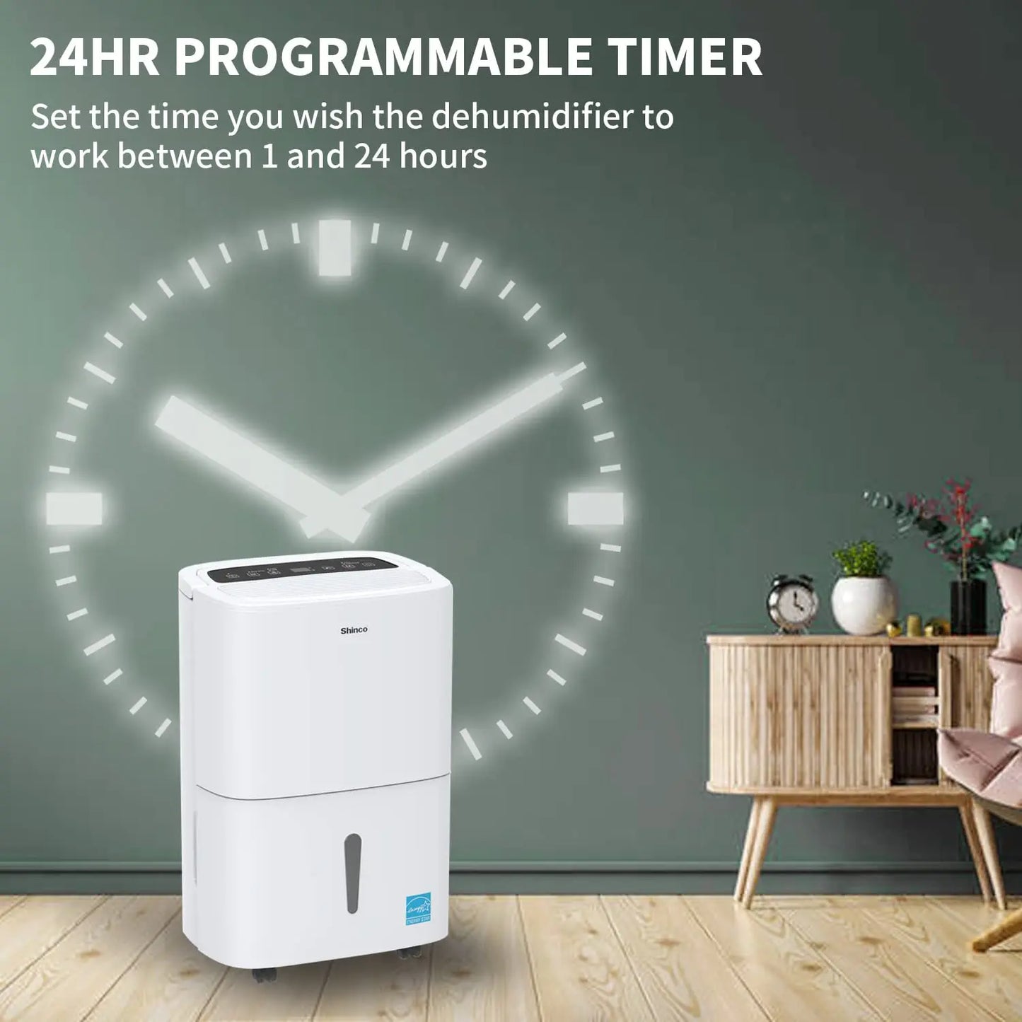 Shinco 150 Pints Energy Star Dehumidifier With Built-In Pump