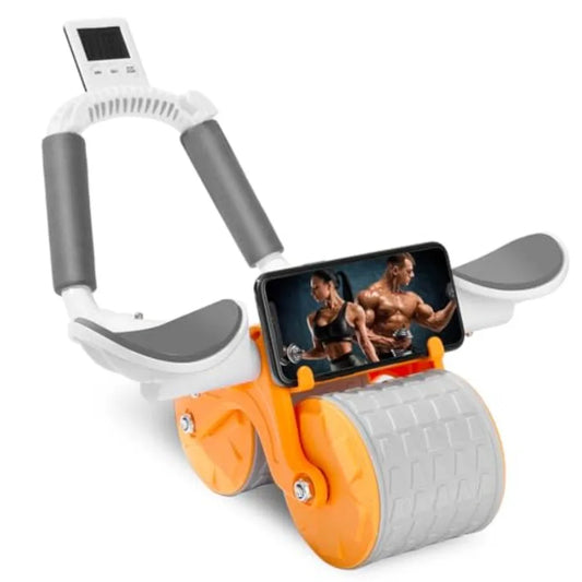 Upgraded Automatic Rebound Ab Roller Wheel with Knee Mat
