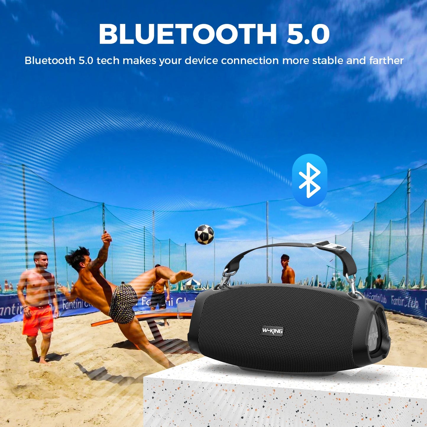 W-King X10 120W Bluetooth Speaker Portable Waterproof Outdoor Deep Bass