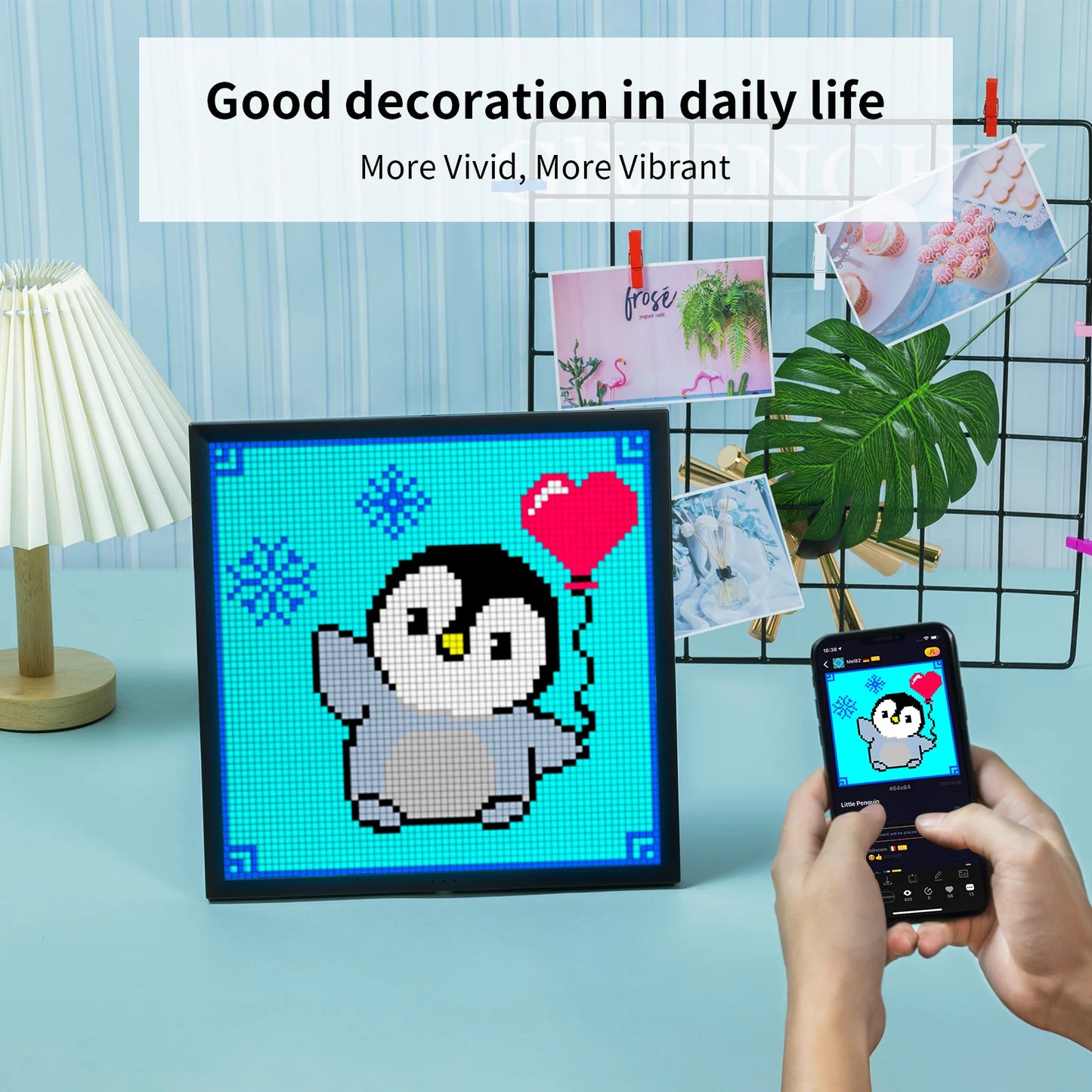 Divoom Pixoo Wifi Pixel Art Display Digital Frame App Control