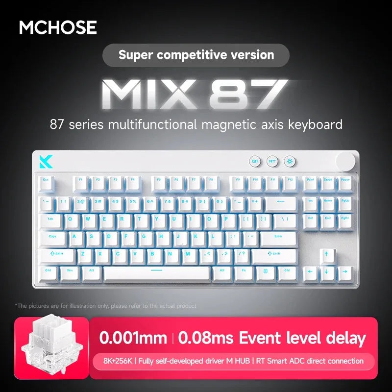 Mchose Mix87 Wired Magnetic Switch Mechanical Gaming Keyboard