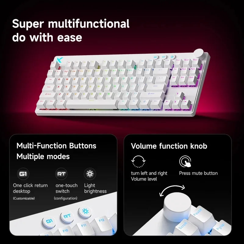 Mchose Mix87 Wired Magnetic Switch Mechanical Gaming Keyboard