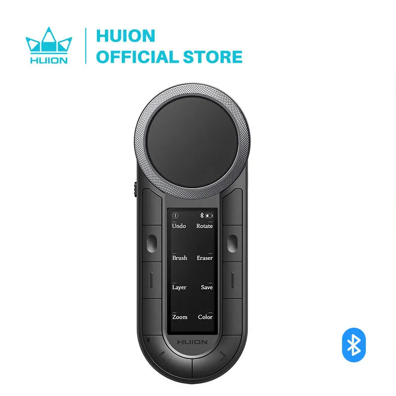 Huion Keydial Wireless Keyboard Controller Bluetooth Fits Windows Mac Android