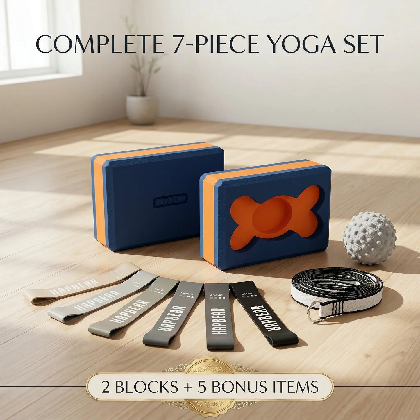 Hapbear High Density Foam Yoga Blocks For Fitness Training