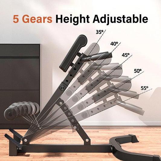 Adjustable Folding Hyperextension Bench For Home Gym Training