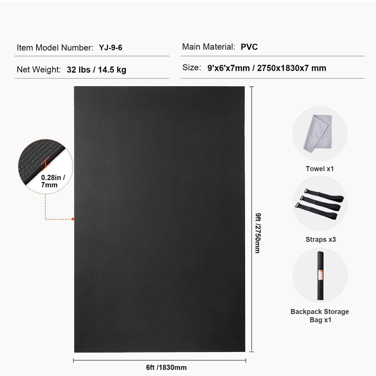 Non Slip High Density Yoga Mat Bag For Fitness Practice