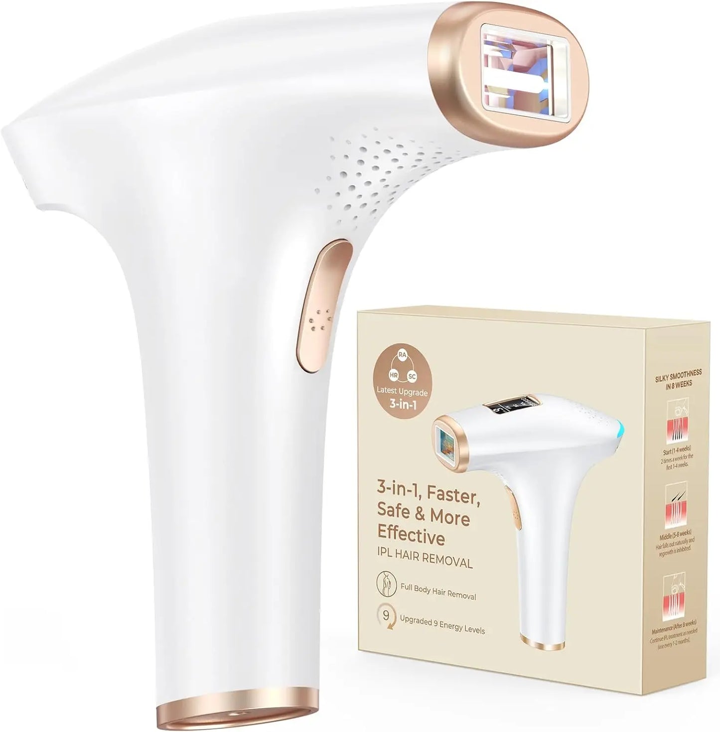 JOOYEE IPL Hair Removal Permanent Painless Whole Body Home Epilator