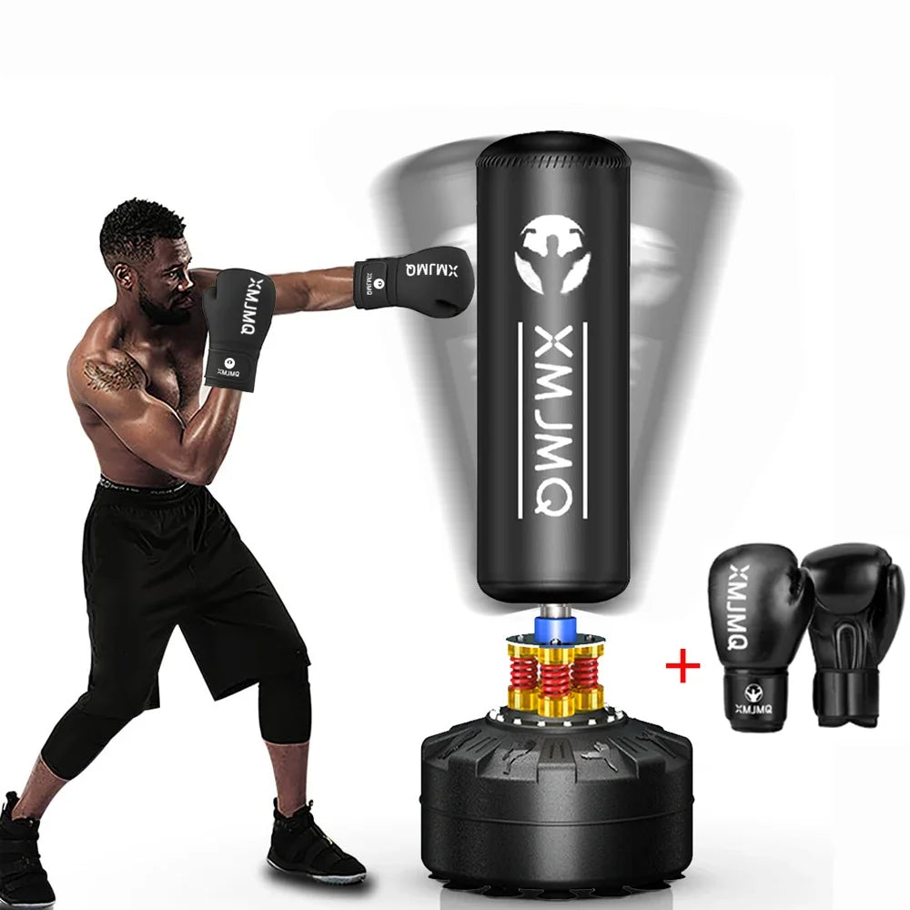 Lekaro Standing Boxing Sandbag With Suction Cup And Training Gloves