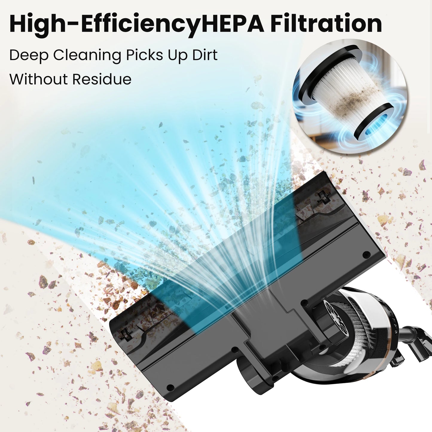 INSE Corded Stick Vacuum Cleaner Powerful Handheld For Hard Floors