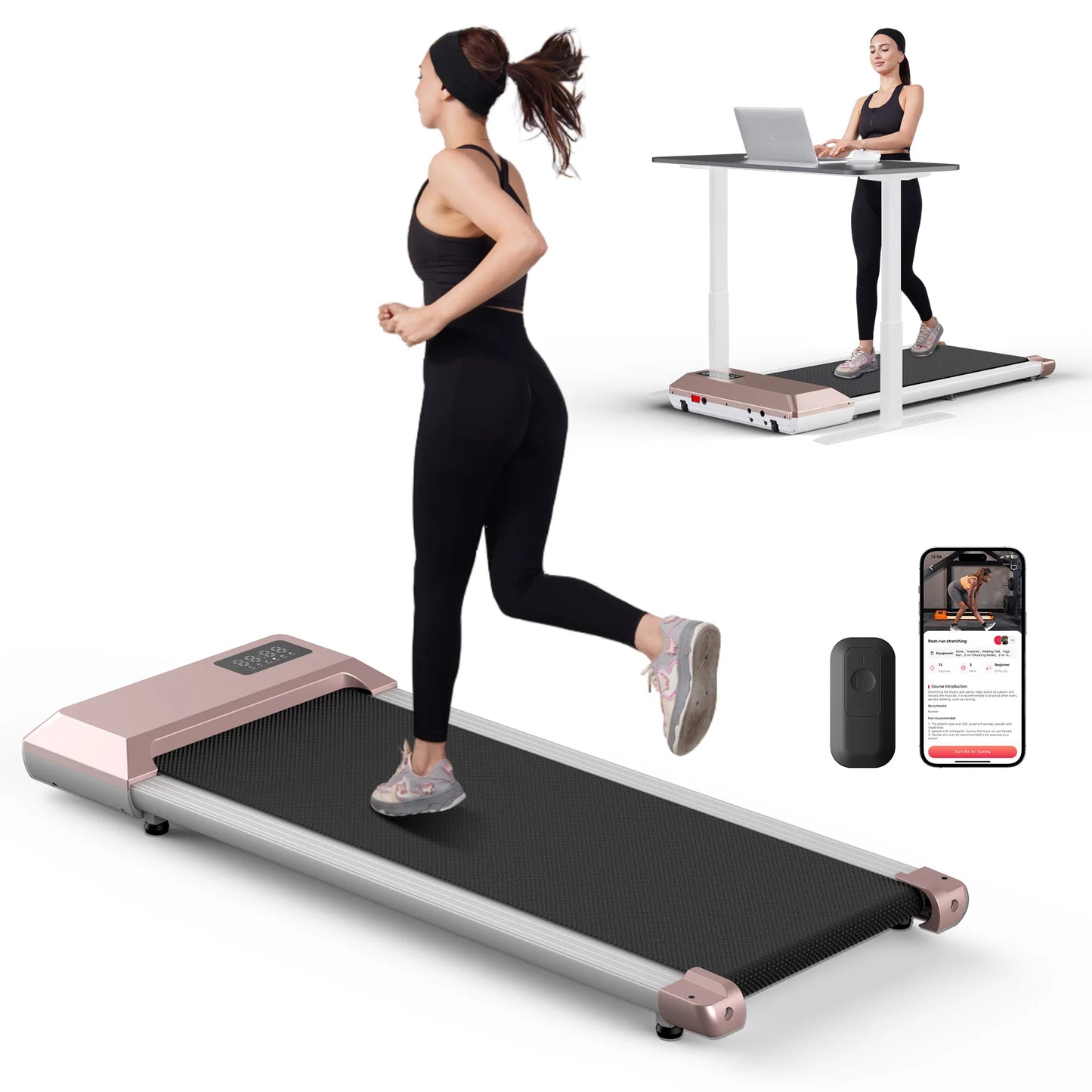 Superun 2.5HP Electric Treadmill For Home Use With LCD Display