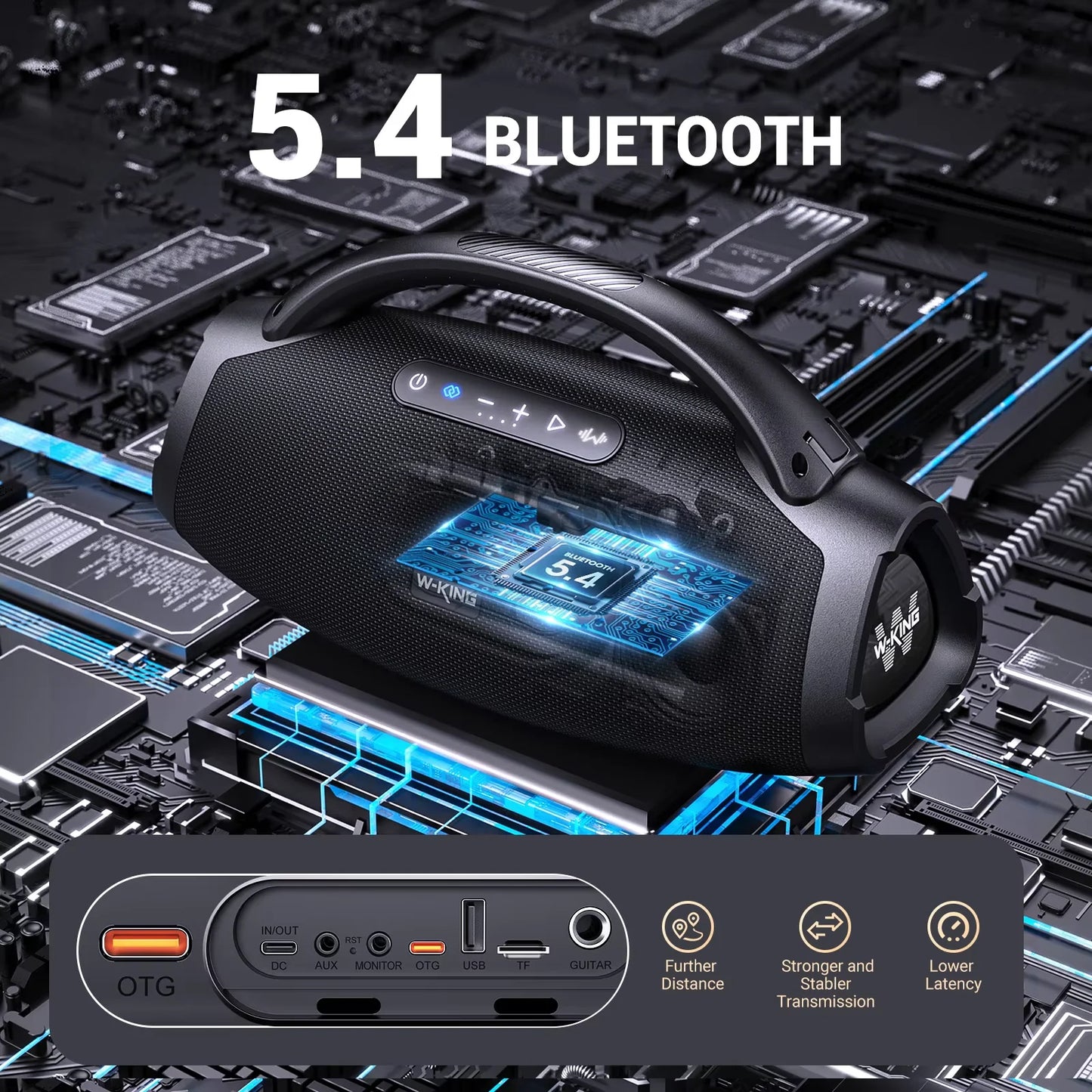 W-King X20S 140 Watt Bluetooth Speaker With Strap