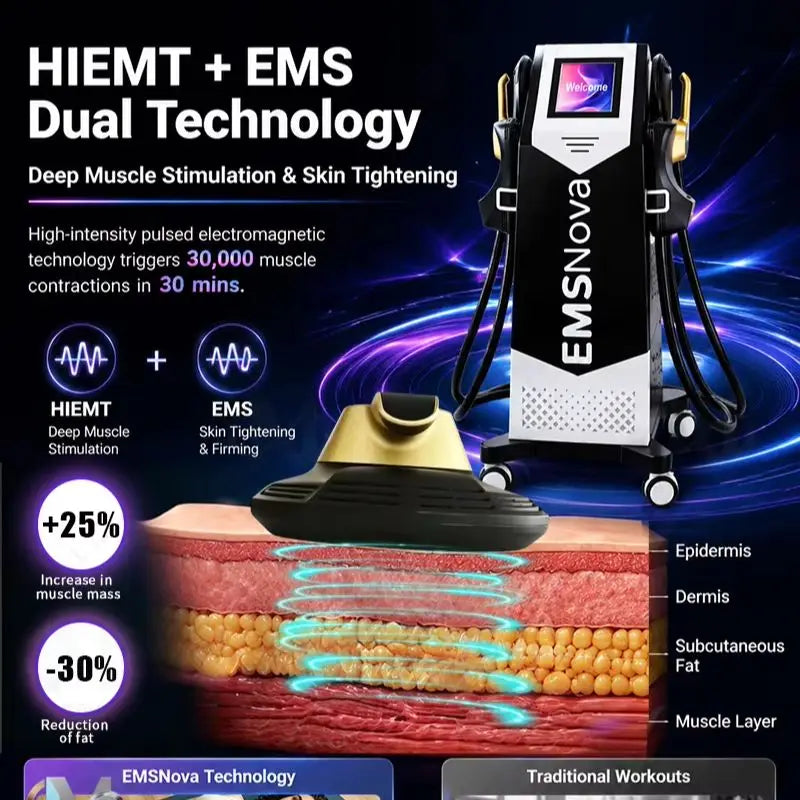 Emsnova Professional EMS Electrical Muscle Stimulation Slimming Machine