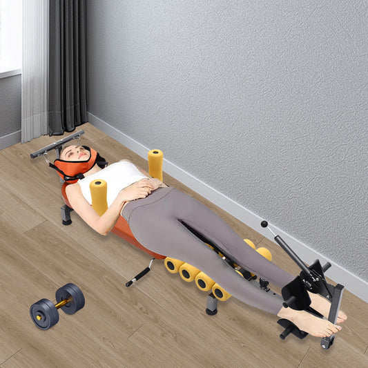 Adjustable Back Stretch Bench Portable Neck Support Muscle Tension Relief