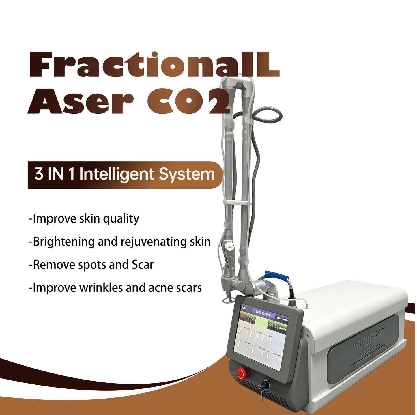 GIOIO CO2 Fractional Laser Skin Rejuvenation Machine For Carbon Peeling