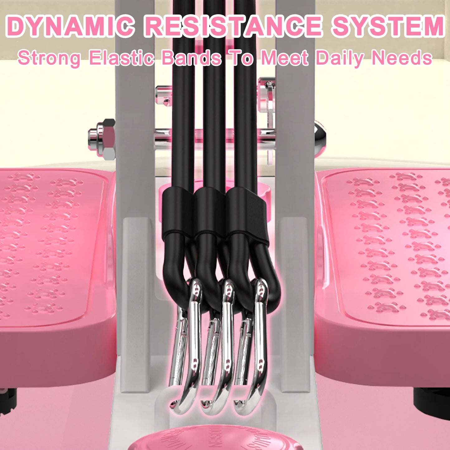 Deep Squat Machine With Resistance Bands For Glute Core Workout