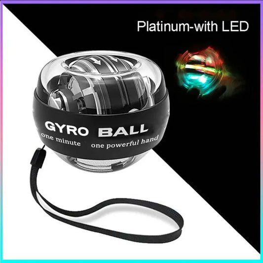 LED Self Starting Gyro Wrist Trainer Ball Muscle Strength Equipment
