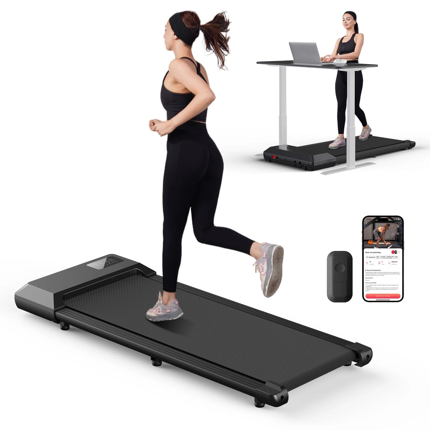 Superun Home Treadmill Bluetooth LCD Display Walking Running Exercise Fitness