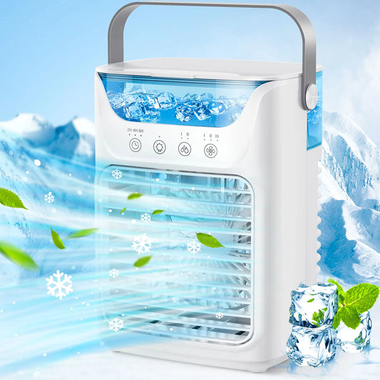 AFDEAL Portable Desktop Humidifier Fan Cooling Water Tank For Bedroom