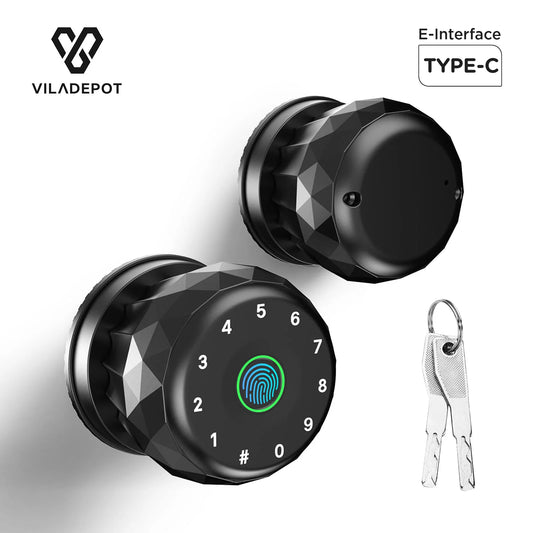 Viladepot Smart Lock Fingerprint Passcode Bluetooth Indoor Door