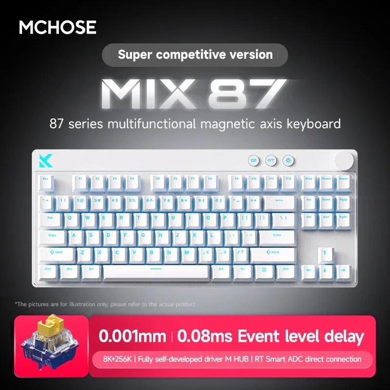 Mchose Mix87 Wired Magnetic Switch Mechanical Gaming Keyboard