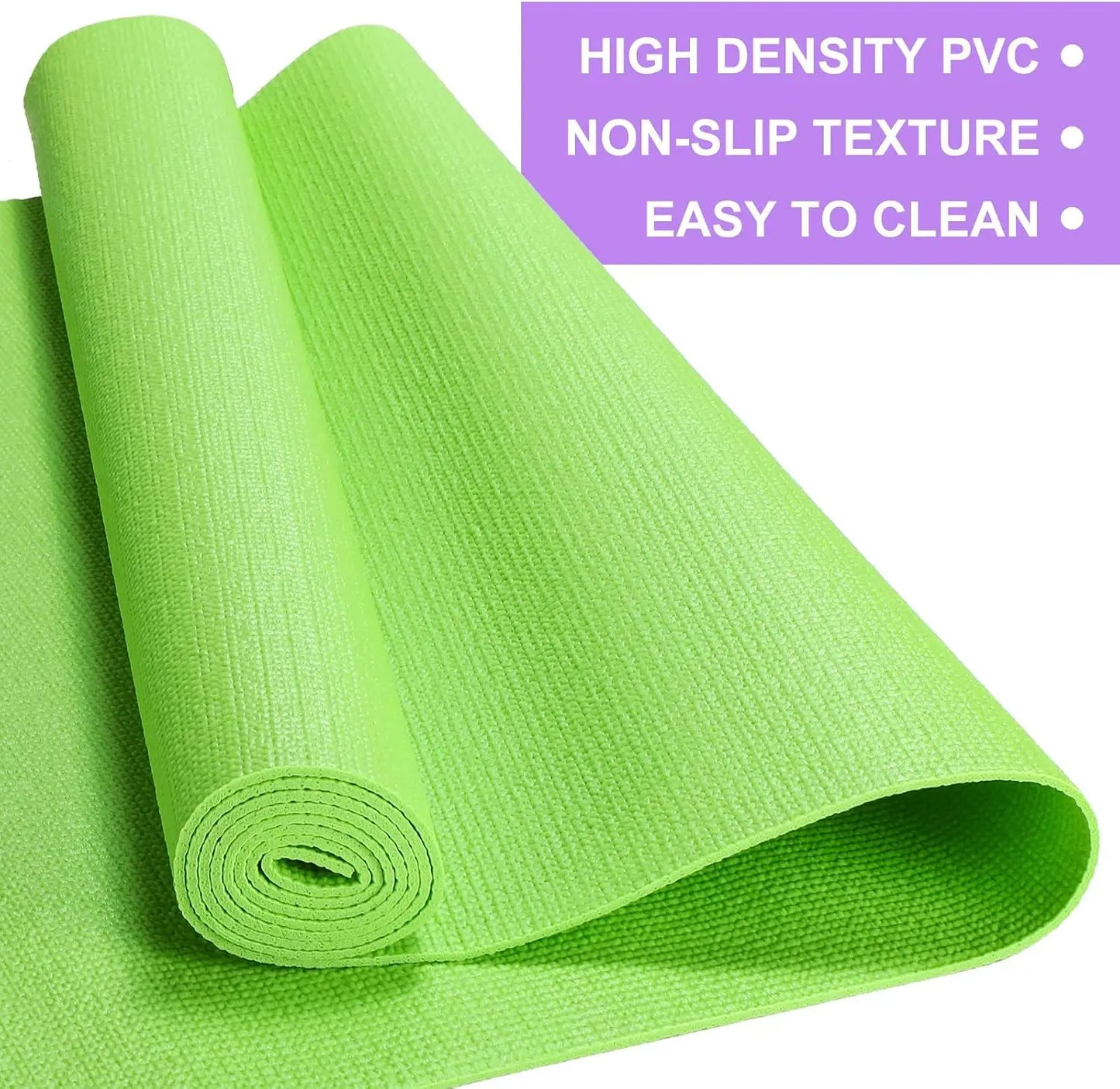 Lightweight Non Slip Pvc Exercise Mat For Yoga And Fitness