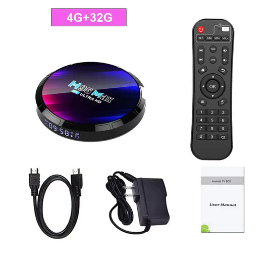 H96 Android 13 Smart TV Quad Core WiFi6 8K UHD