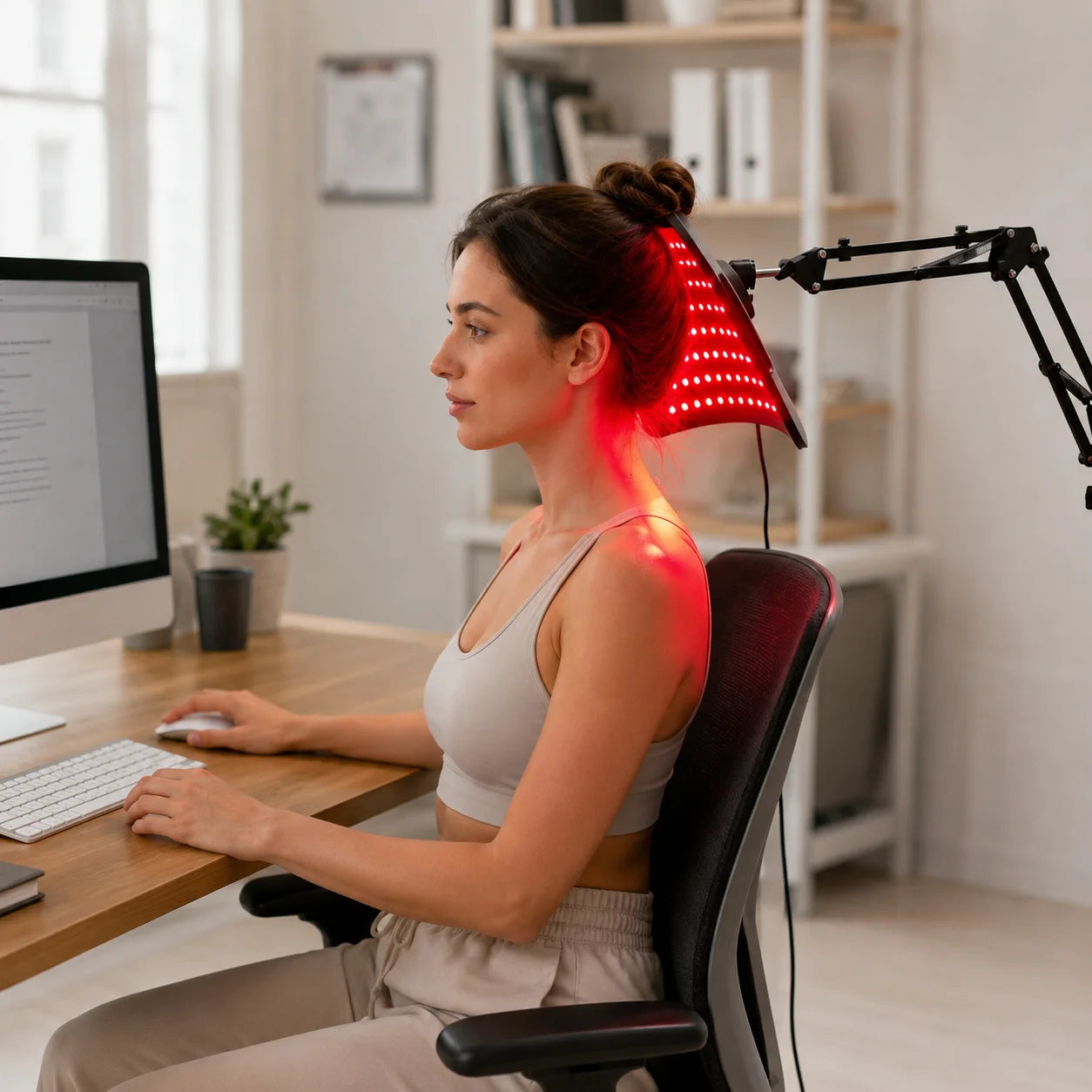Red Light Therapy Panel With Timer And Adjustable Stand