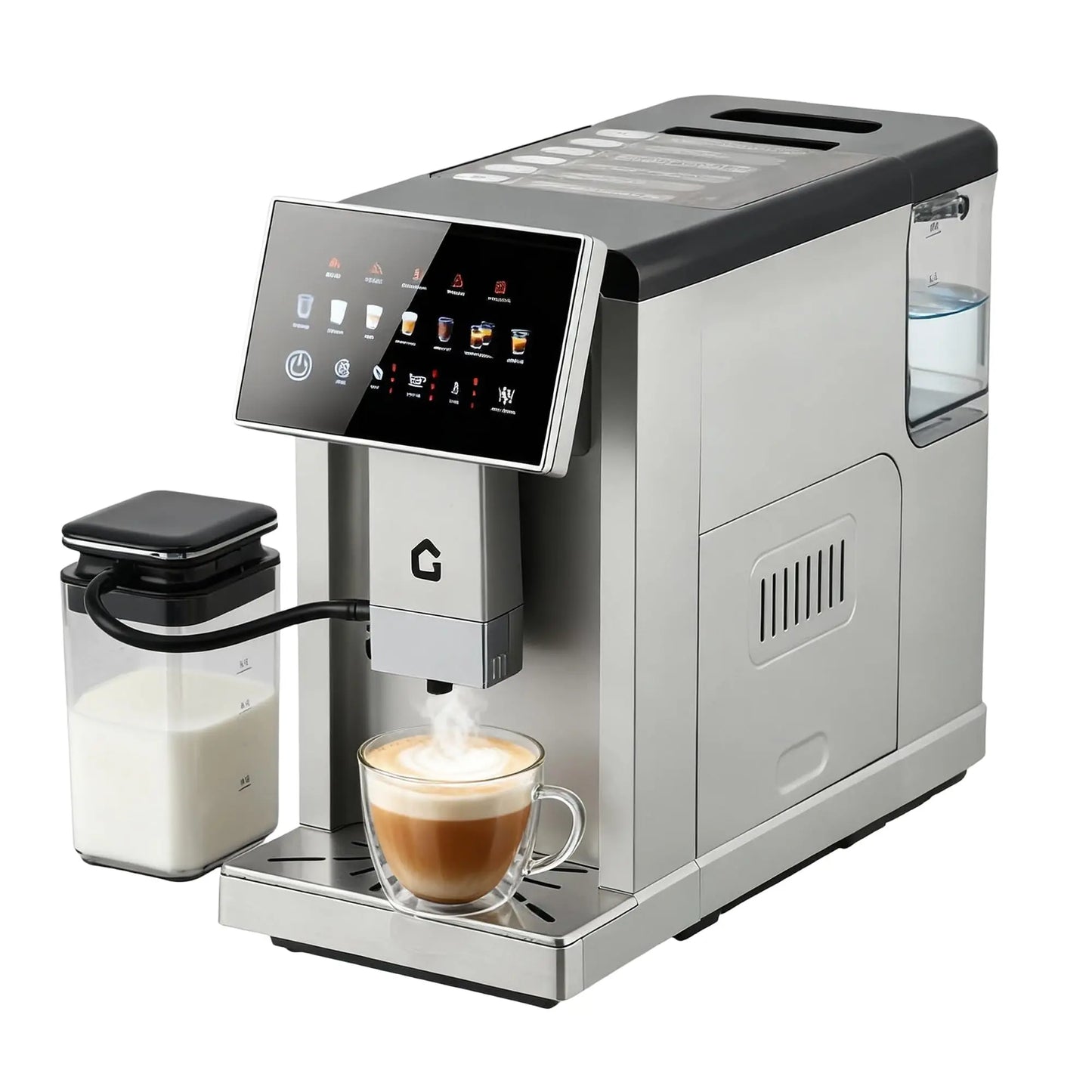 Adoolla Automatic Espresso Machine With Removable Grinder And Milk Frother