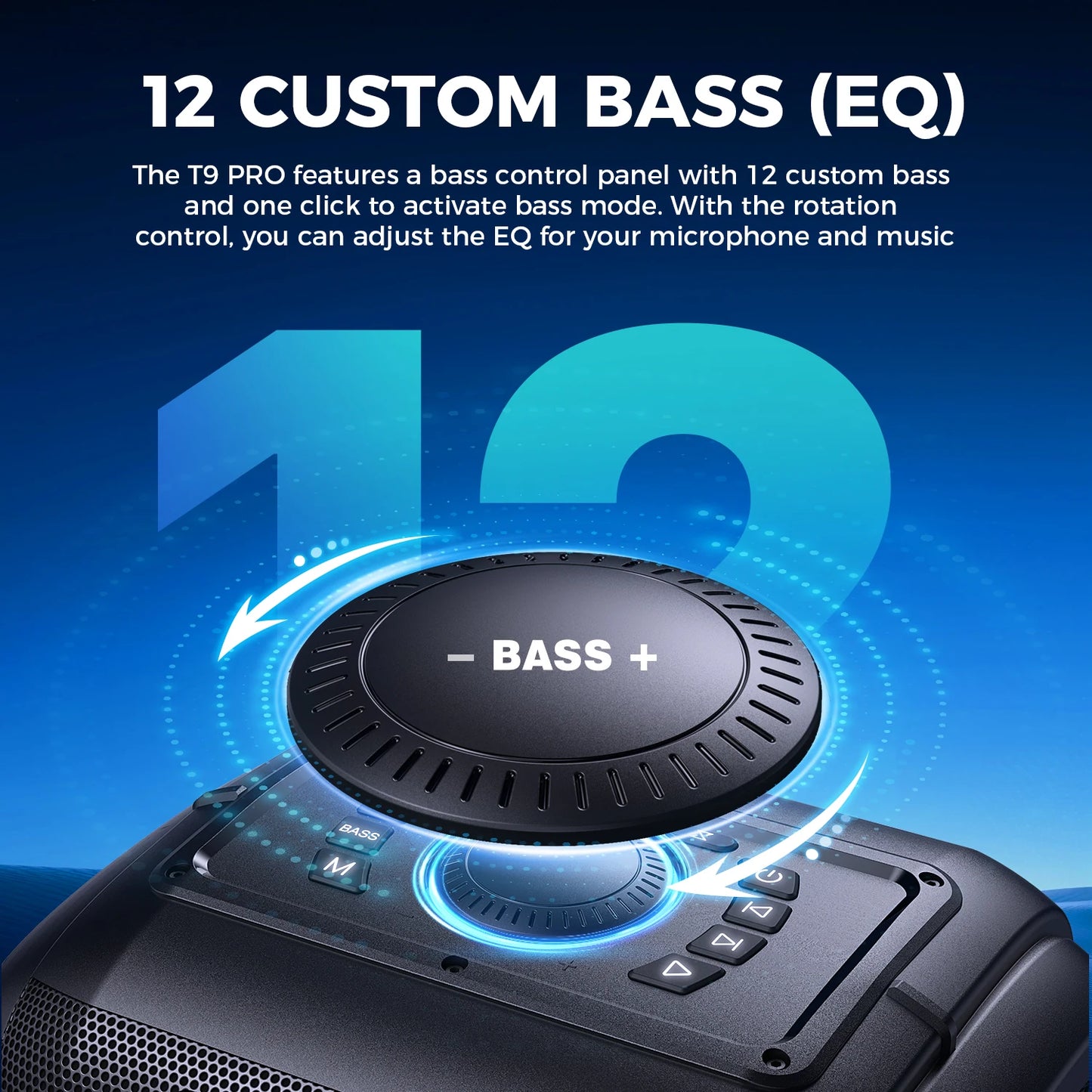 W-King 250W Peak Massive Bluetooth Speaker With Custom Bass